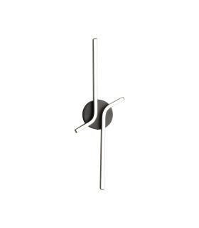Essex 2 Arm Wall Light 16W LED 4000K 500lm Sand Black -1