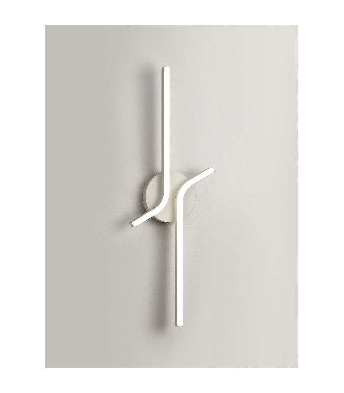 Essex 2 Arm Wall Light 16W LED 4000K 600lm Sand White -3
