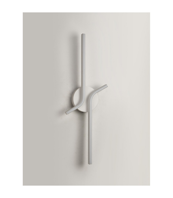 Essex 2 Arm Wall Light 16W LED 4000K 600lm Sand White -7