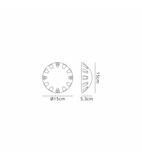Livonia Above Ground Light/Wall Light 1 x 10W LED 3000K 300lm IP67 IK10 Dark Grey -2