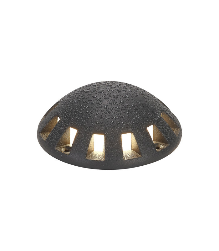 Livonia Above Ground Light/Wall Light 1 x 10W LED 3000K 300lm IP67 IK10 Dark Grey -6