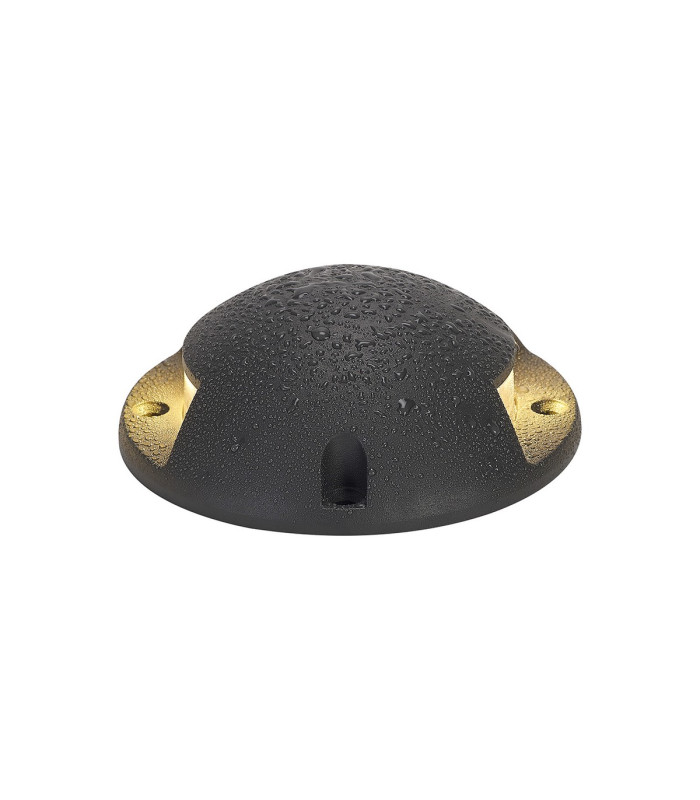 Livonia Above Ground Light/Wall Light 1 x 3W LED 3000K 150lm IP67 IK10 Dark Grey -5