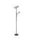 Harpersville 2 Light Floor Lamp 20+5W LED 3000-6000K Touch Dimmable/Remote Control 2300lm Black -1
