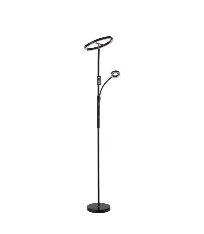 Harpersville 2 Light Floor Lamp 20+5W LED 3000-6000K Touch Dimmable/Remote Control 2300lm Black -5