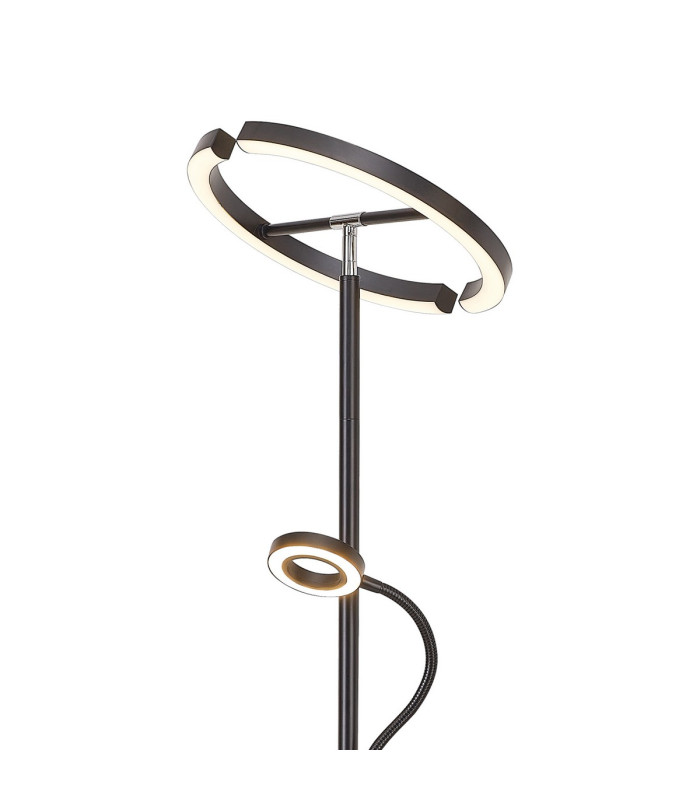 Harpersville 2 Light Floor Lamp 20+5W LED 3000-6000K Touch Dimmable/Remote Control 2300lm Black -6