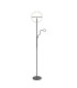 Harpersville 2 Light Floor Lamp 20+5W LED 3000-6000K Touch Dimmable/Remote Control 2300lm Dark Grey -12
