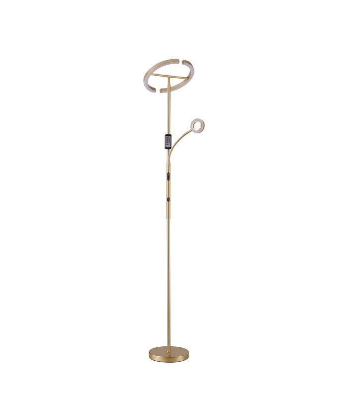 Harpersville 2 Light Floor Lamp 20+5W LED 3000-6000K Touch Dimmable/Remote Control 2300lm Painted Satin Gold -5