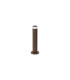 Springwater Ribbed Line 35cm Post Lamp X Pattern Acrylic Shade 1 x GU10 IP54 Dark Brown/Clear/Frosted -4