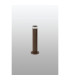 Springwater Ribbed Line 35cm Post Lamp X Pattern Acrylic Shade 1 x GU10 IP54 Dark Brown/Clear/Frosted -7