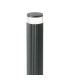 Springwater Ribbed Line 35cm Post Lamp X Pattern Acrylic Shade 1 x GU10 IP54 Grey/Clear/Frosted -6