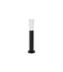 Springwater II Ribbed Line 35cm Post Lamp Bubble Acrylic Shade 1 x GU10 IP54 Black/Clear -1
