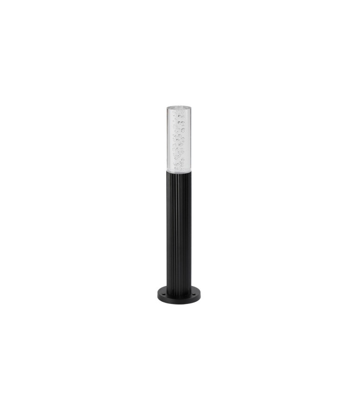 Springwater II Ribbed Line 35cm Post Lamp Bubble Acrylic Shade 1 x GU10 IP54 Black/Clear -4
