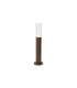 Springwater II Ribbed Line 35cm Post Lamp Bubble Acrylic Shade 1 x GU10 IP54 Dark Brown/Clear -1