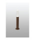 Springwater II Ribbed Line 35cm Post Lamp Bubble Acrylic Shade 1 x GU10 IP54 Dark Brown/Clear -3