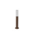 Springwater II Ribbed Line 35cm Post Lamp Bubble Acrylic Shade 1 x GU10 IP54 Dark Brown/Clear -4