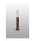 Springwater II Ribbed Line 35cm Post Lamp Bubble Acrylic Shade 1 x GU10 IP54 Dark Brown/Clear -7