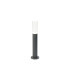 Springwater II Ribbed Line 35cm Post Lamp Bubble Acrylic Shade 1 x GU10 IP54 Grey/Clear -1