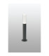 Springwater II Ribbed Line 35cm Post Lamp Bubble Acrylic Shade 1 x GU10 IP54 Grey/Clear -3