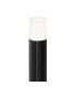 Springwater Ribbed Line 35cm Post Lamp Horizontal Line Acrylic Shade 1 x GU10 IP54 Black/Clear/Frosted -6