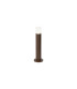 Springwater Ribbed Line 35cm Post Lamp Horizontal Line Acrylic Shade 1 x GU10 IP54 Dark Brown/Clear/Frosted -1