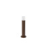 Springwater Ribbed Line 35cm Post Lamp Horizontal Line Acrylic Shade 1 x GU10 IP54 Dark Brown/Clear/Frosted -4