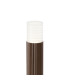 Springwater Ribbed Line 35cm Post Lamp Horizontal Line Acrylic Shade 1 x GU10 IP54 Dark Brown/Clear/Frosted -6
