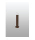 Springwater Ribbed Line 35cm Post Lamp Horizontal Line Acrylic Shade 1 x GU10 IP54 Dark Brown/Clear/Frosted -7