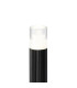 Springwater Ribbed Line 35cm Post Lamp Tier Pattern Acrylic Shade 1 x GU10 IP54 Black/Clear -6