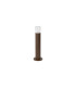 Springwater Ribbed Line 35cm Post Lamp Tier Pattern Acrylic Shade 1 x GU10 IP54 Dark Brown/Clear -4