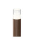 Springwater Ribbed Line 35cm Post Lamp Tier Pattern Acrylic Shade 1 x GU10 IP54 Dark Brown/Clear -6
