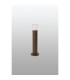 Springwater Ribbed Line 35cm Post Lamp Tier Pattern Acrylic Shade 1 x GU10 IP54 Dark Brown/Clear -7