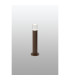 Springwater Ribbed Line 35cm Post Lamp Bubble Acrylic Shade 1 x GU10 IP54 Dark Brown/Clear -3
