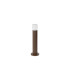 Springwater Ribbed Line 35cm Post Lamp Bubble Acrylic Shade 1 x GU10 IP54 Dark Brown/Clear -4