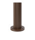 Springwater Ribbed Line 35cm Post Lamp Bubble Acrylic Shade 1 x GU10 IP54 Dark Brown/Clear -5