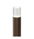 Springwater Ribbed Line 35cm Post Lamp Bubble Acrylic Shade 1 x GU10 IP54 Dark Brown/Clear -6