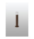 Springwater Ribbed Line 35cm Post Lamp Bubble Acrylic Shade 1 x GU10 IP54 Dark Brown/Clear -7