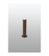 Springwater Ribbed Line 35cm Post Lamp Shallow Acrylic Shade 1 x GU10 IP54 Dark Brown/Clear/Frosted -3