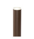 Springwater Ribbed Line 35cm Post Lamp Shallow Acrylic Shade 1 x GU10 IP54 Dark Brown/Clear/Frosted -6