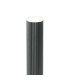 Springwater Ribbed Line 35cm Post Lamp Shallow Acrylic Shade 1 x GU10 IP54 Grey/Clear/Frosted -6