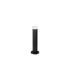 Springwater Ribbed Line 35cm Post Lamp Short Diagonal Pattern Acrylic Shade 1 x GU10 IP54 Black/Clear/Frosted -1