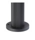 Springwater Ribbed Line 35cm Post Lamp Short Diagonal Pattern Acrylic Shade 1 x GU10 IP54 Black/Clear/Frosted -6
