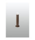 Springwater Ribbed Line 35cm Post Lamp Short Diagonal Pattern Acrylic Shade 1 x GU10 IP54 Dark Brown/Clear/Frosted -3