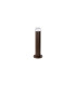 Springwater Ribbed Line 35cm Post Lamp Short Diagonal Pattern Acrylic Shade 1 x GU10 IP54 Dark Brown/Clear/Frosted -4