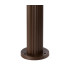 Springwater Ribbed Line 35cm Post Lamp Short Diagonal Pattern Acrylic Shade 1 x GU10 IP54 Dark Brown/Clear/Frosted -6