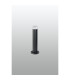 Springwater Ribbed Line 35cm Post Lamp Short Diagonal Pattern Acrylic Shade 1 x GU10 IP54 Grey/Clear/Frosted -7