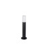 Springwater Ribbed Line 35cm Post Lamp Tall Diagonal Pattern Acrylic Shade 1 x GU10 IP54 Black/Clear/Frosted -4