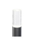 Springwater Ribbed Line 35cm Post Lamp Tall Diagonal Pattern Acrylic Shade 1 x GU10 IP54 Black/Clear/Frosted -5