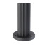 Springwater Ribbed Line 35cm Post Lamp Tall Diagonal Pattern Acrylic Shade 1 x GU10 IP54 Black/Clear/Frosted -6