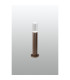 Springwater Ribbed Line 35cm Post Lamp Tall Diagonal Pattern Acrylic Shade 1 x GU10 IP54 Dark Brown/Clear/Frosted -3