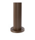Springwater Ribbed Line 35cm Post Lamp Tall Diagonal Pattern Acrylic Shade 1 x GU10 IP54 Dark Brown/Clear/Frosted -5